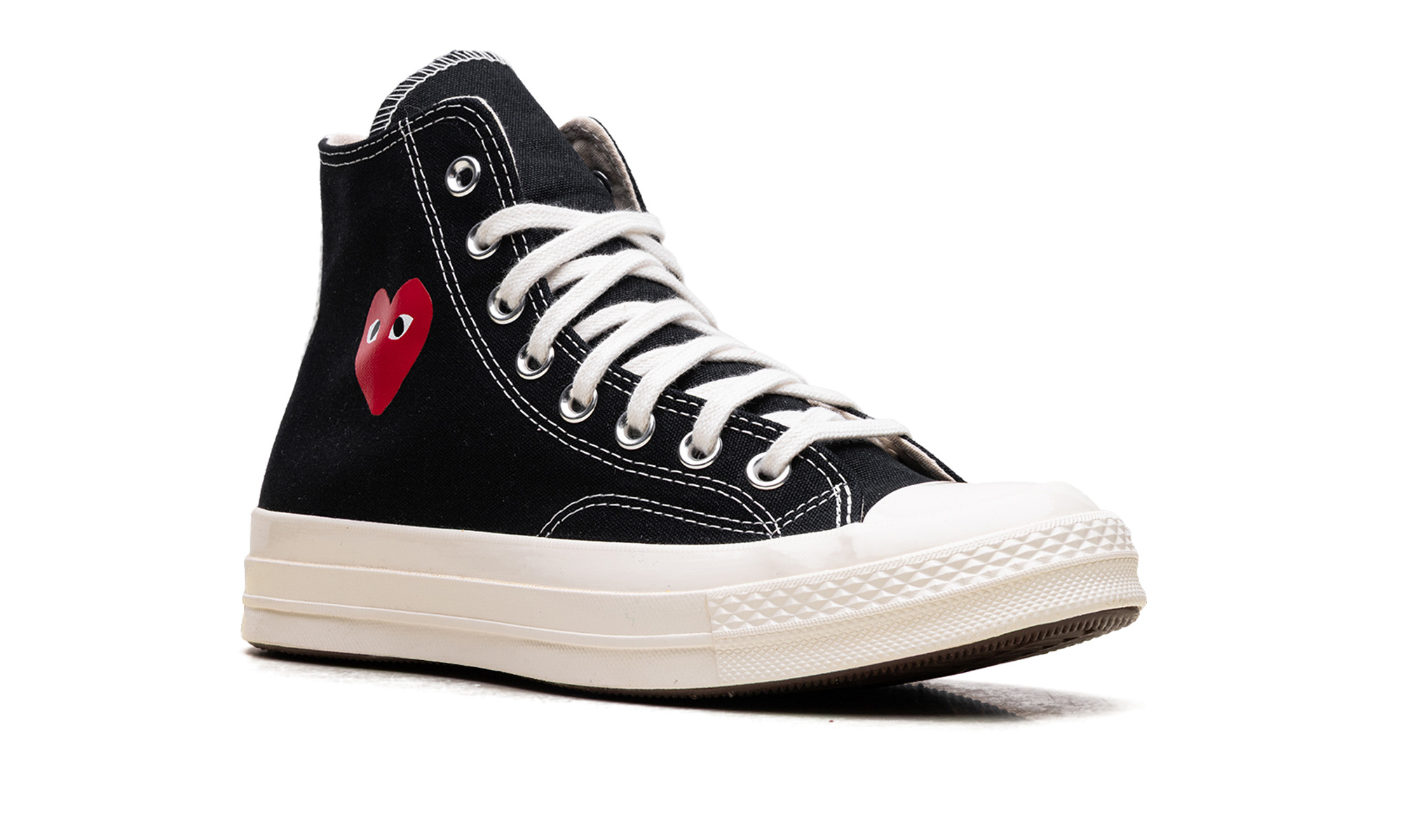 Chuck Taylor All Star 70 High "Comme des Garcons PLAY - Small Red Heart Black" - 7