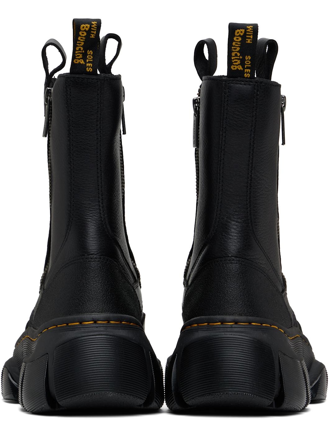 Black DMXL Rigger Leather Boots - 2