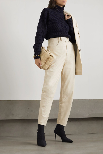 Victoria Beckham Cable-knit wool turtleneck sweater outlook