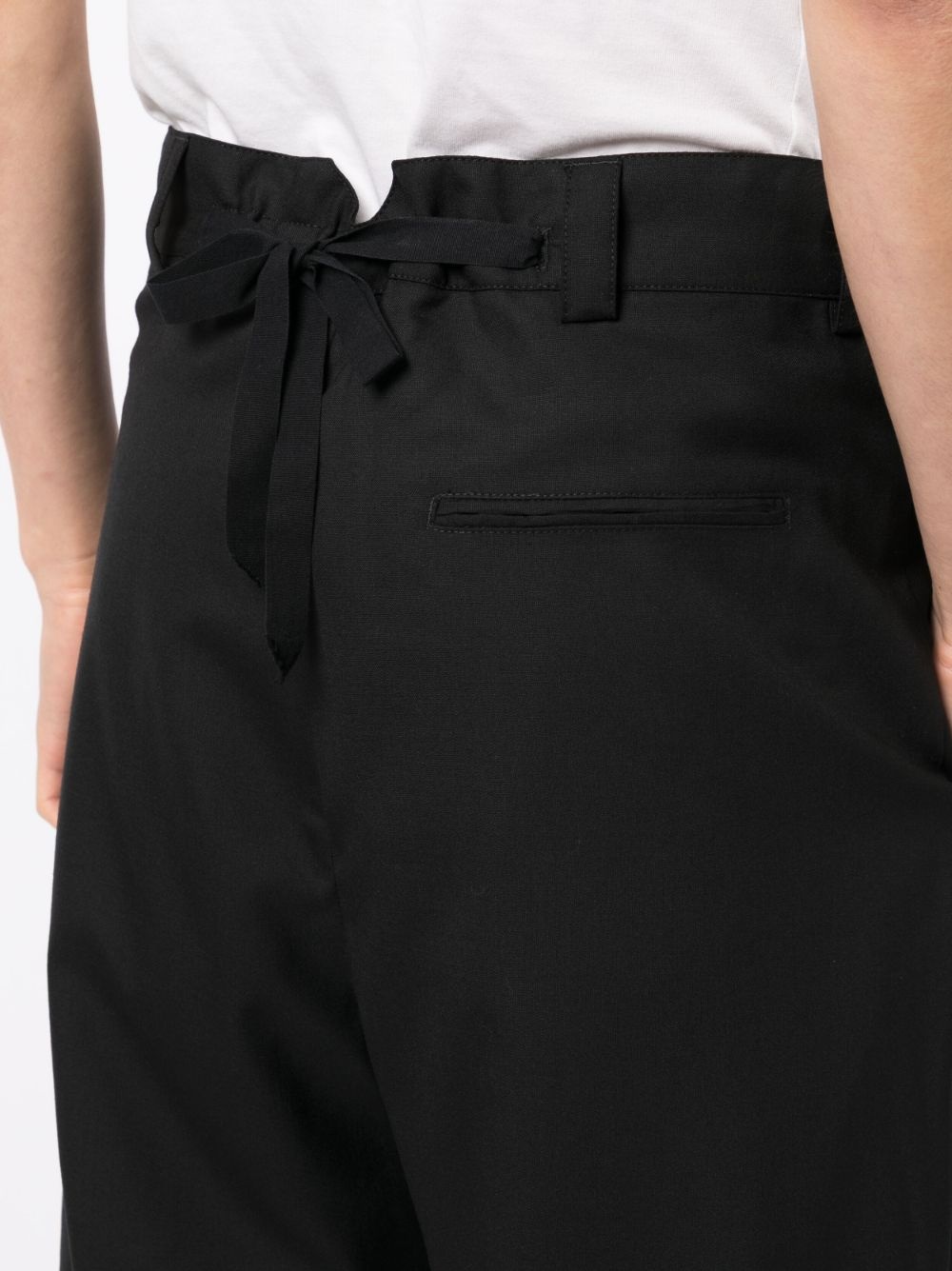 straight-leg wool trousers - 5