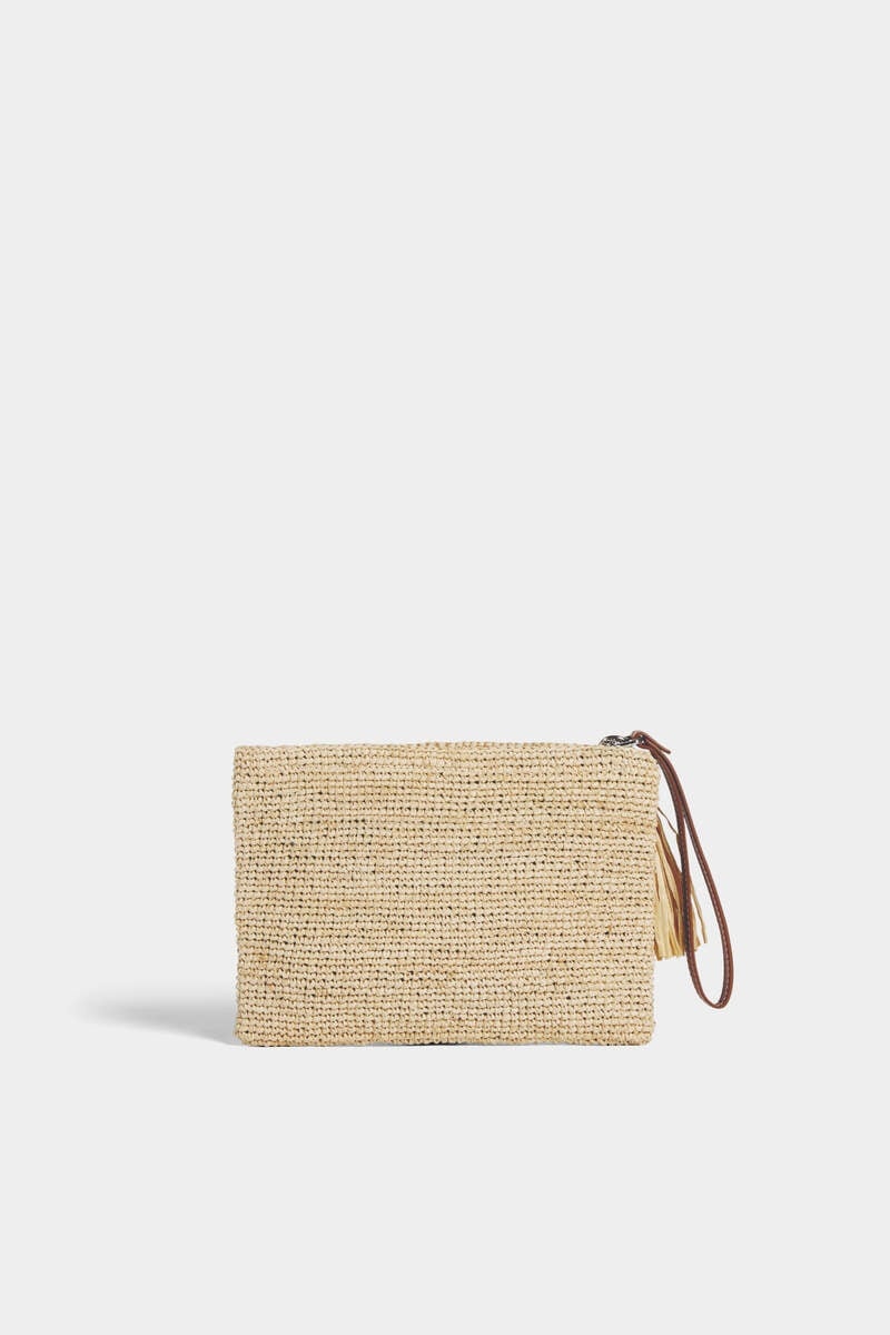 SUMMER LOVERS RAFFIA POUCH - 2