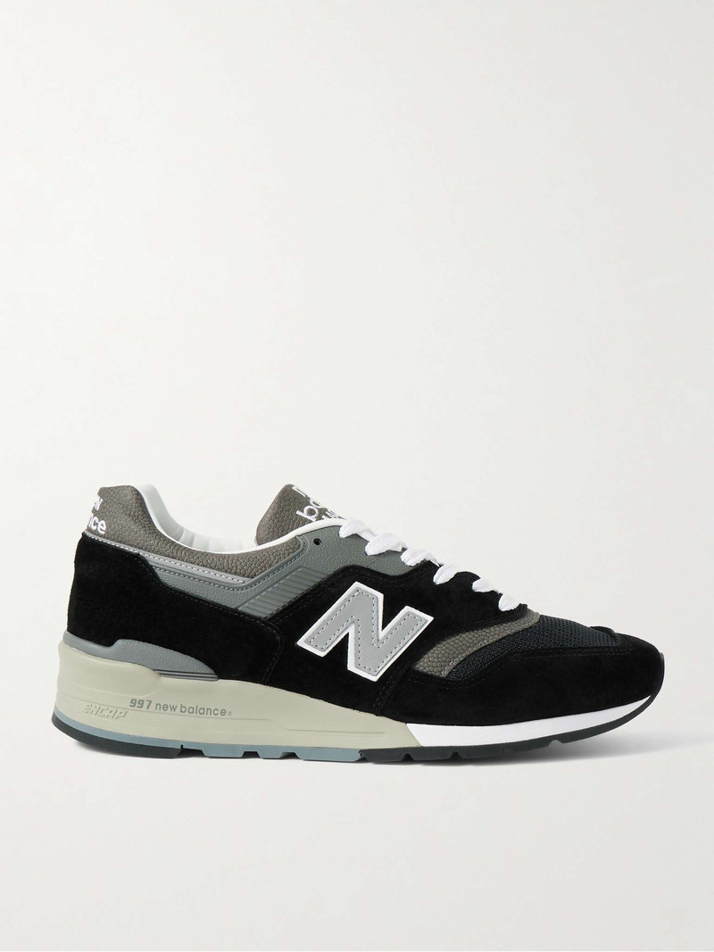MiUS 997 Suede, Mesh and Leather Sneakers - 1
