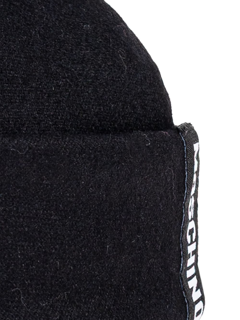 logo-band wool hat - 3