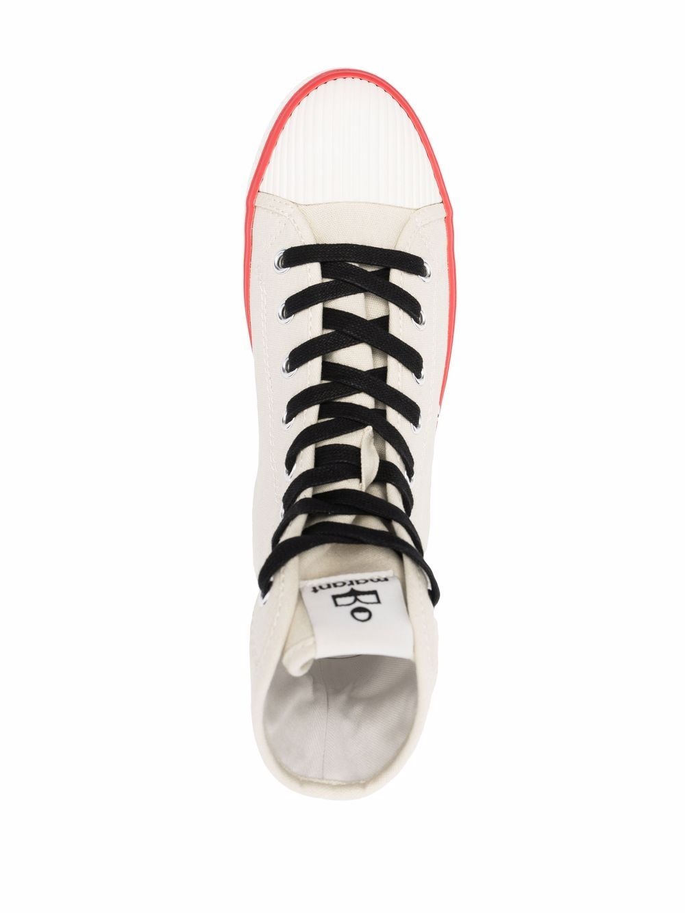 logo-print high top sneakers - 4