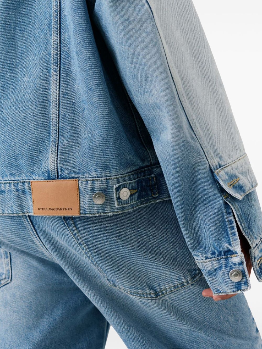 two-tone denim jacket - 7