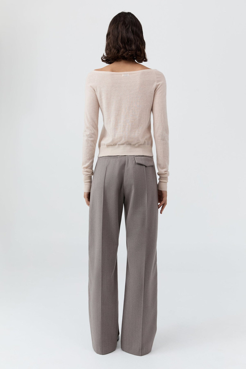 Merino Wool Ballet Cardigan - Powder 4