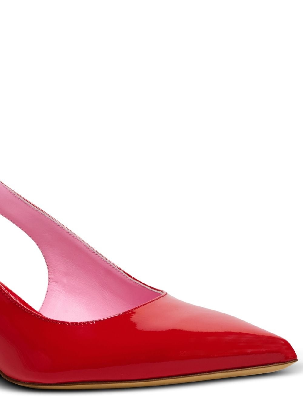 Eva patent leather slingback pumps - 6