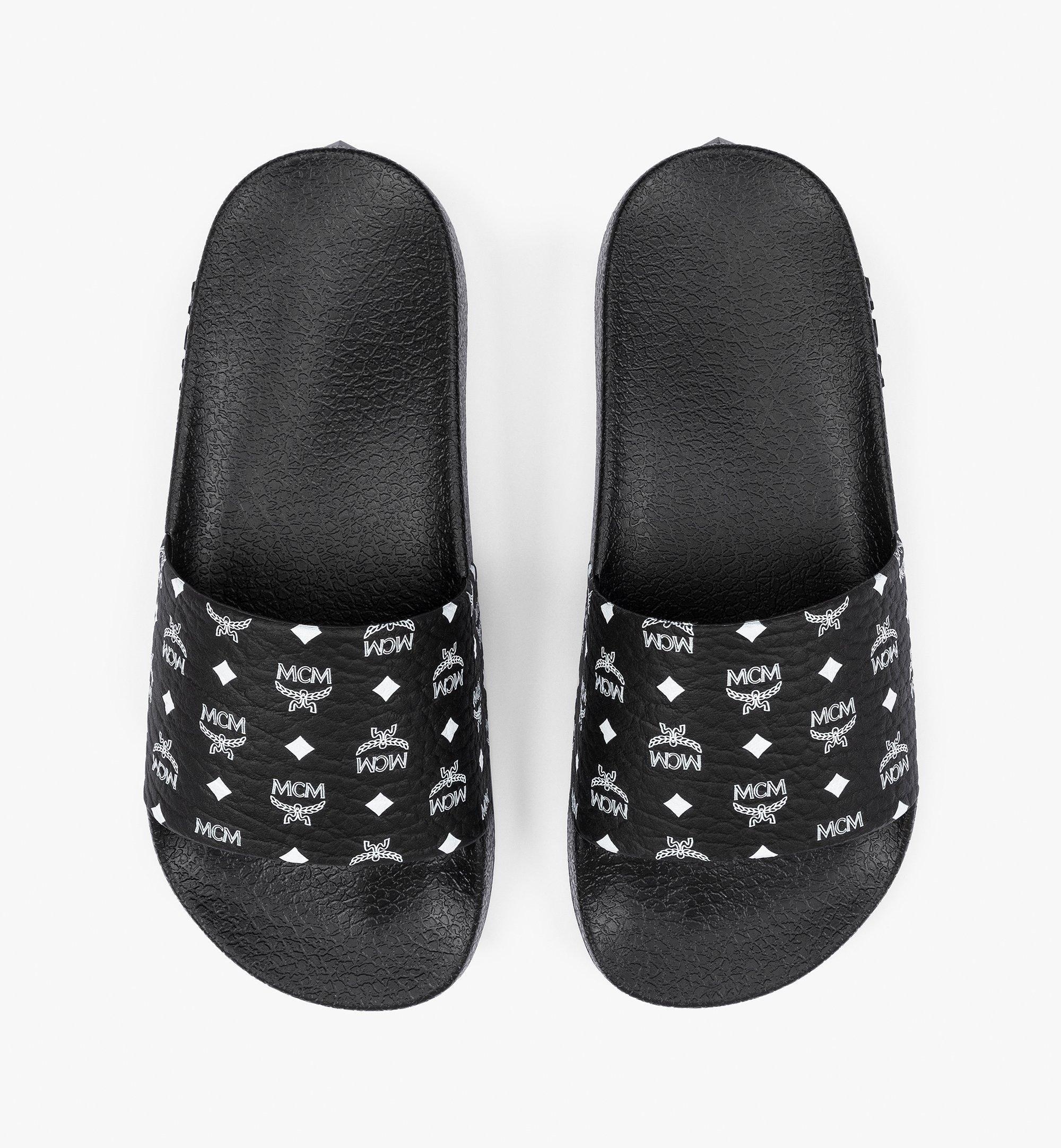 MCM Monogram Print Rubber Slides | REVERSIBLE