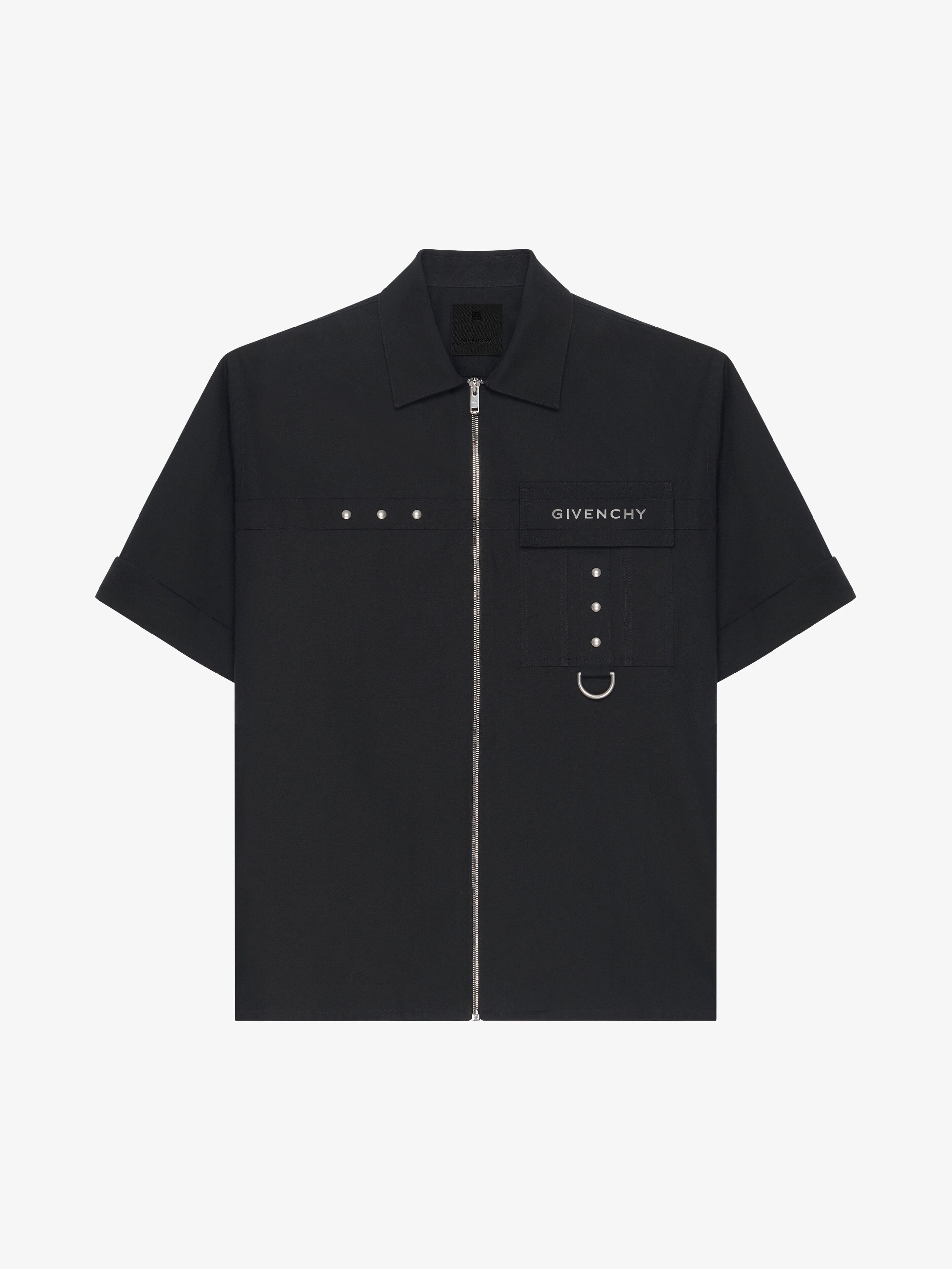 Givenchy SHIRT IN COTTON WITH METAL DETAILS | REVERSIBLE
