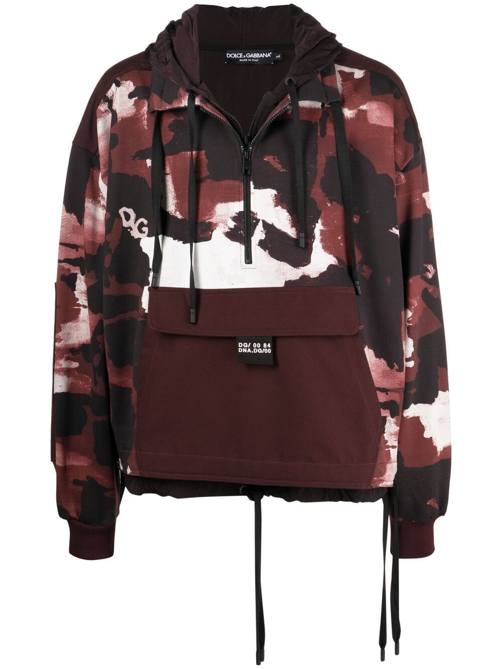 camouflage-print hooded jacket - 1