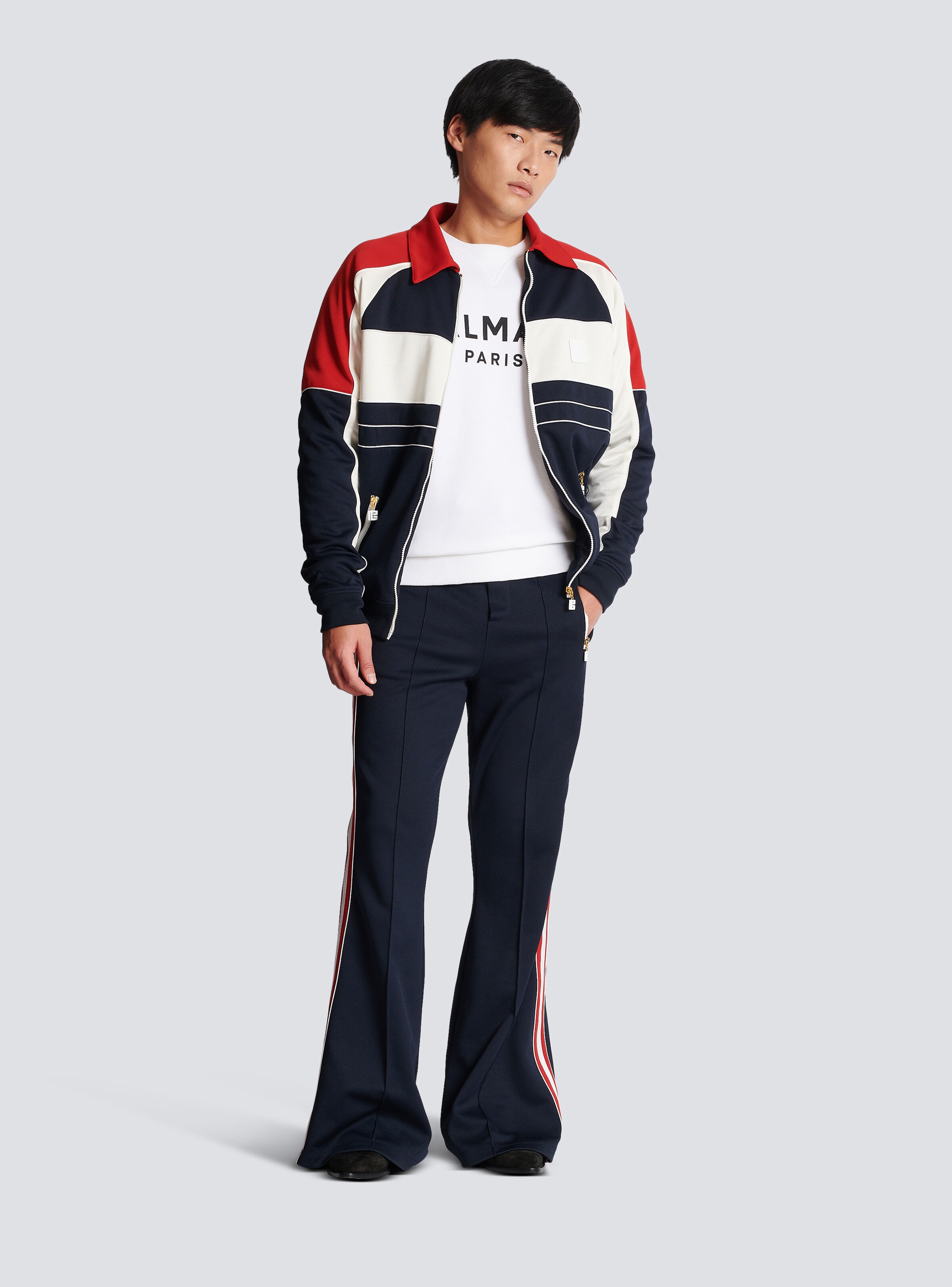 Cotton printed Balmain logo sweatshirt - 2