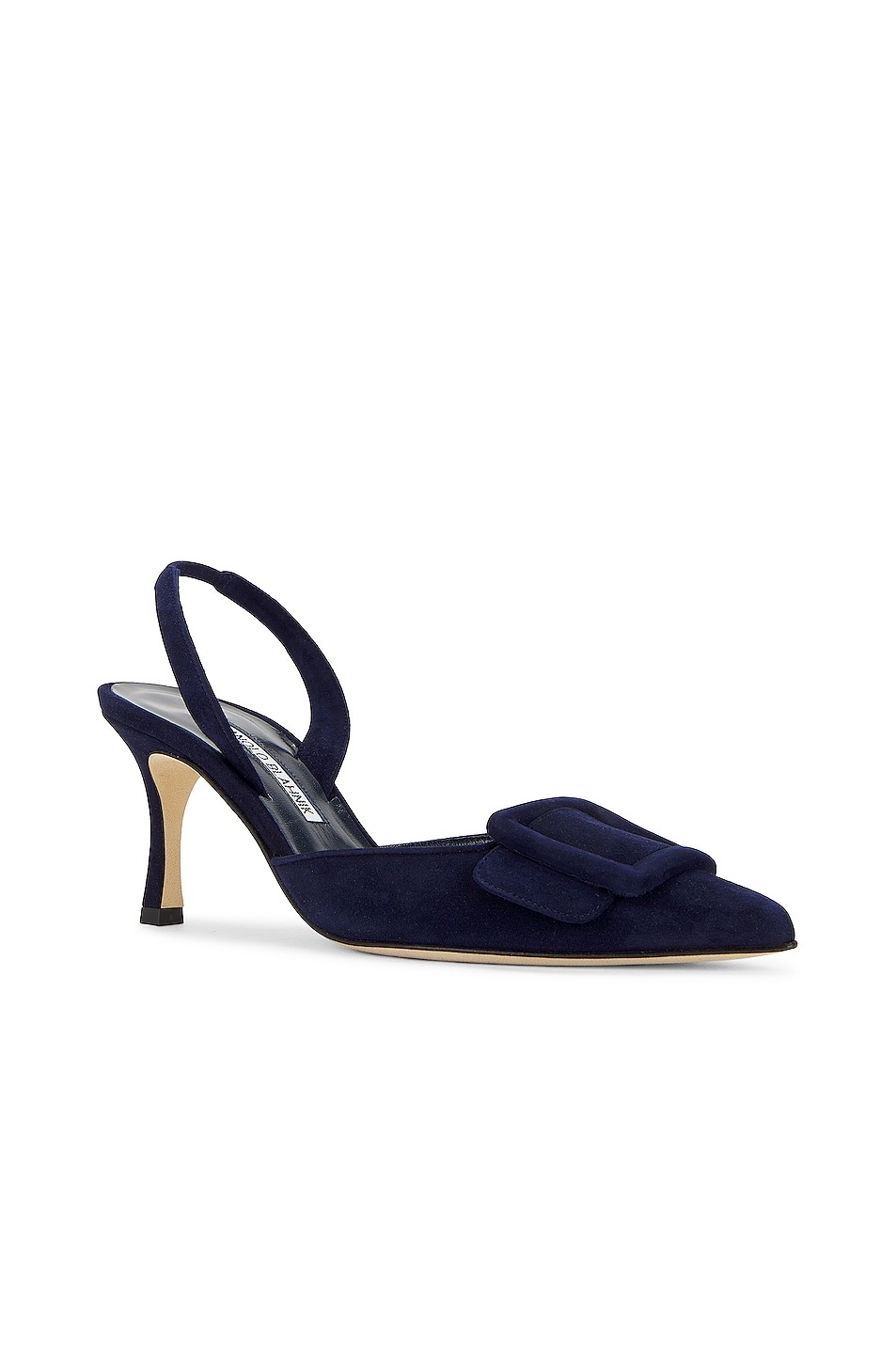 Maysli 70 Suede Slingback In Navy - 2