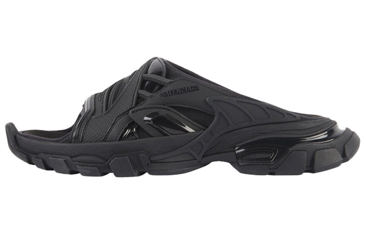 (WMNS) Balenciaga Track Slide Sandal 'Black' 618084W2NA11000 - 2