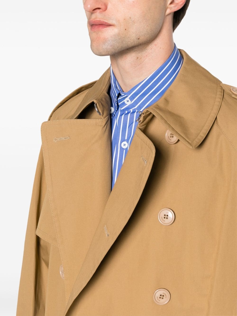 double-breasted trench coat - 6
