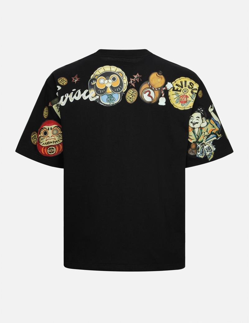 TANUKI DAICOCK PRINT LOOSE FIT T-SHIRT 2