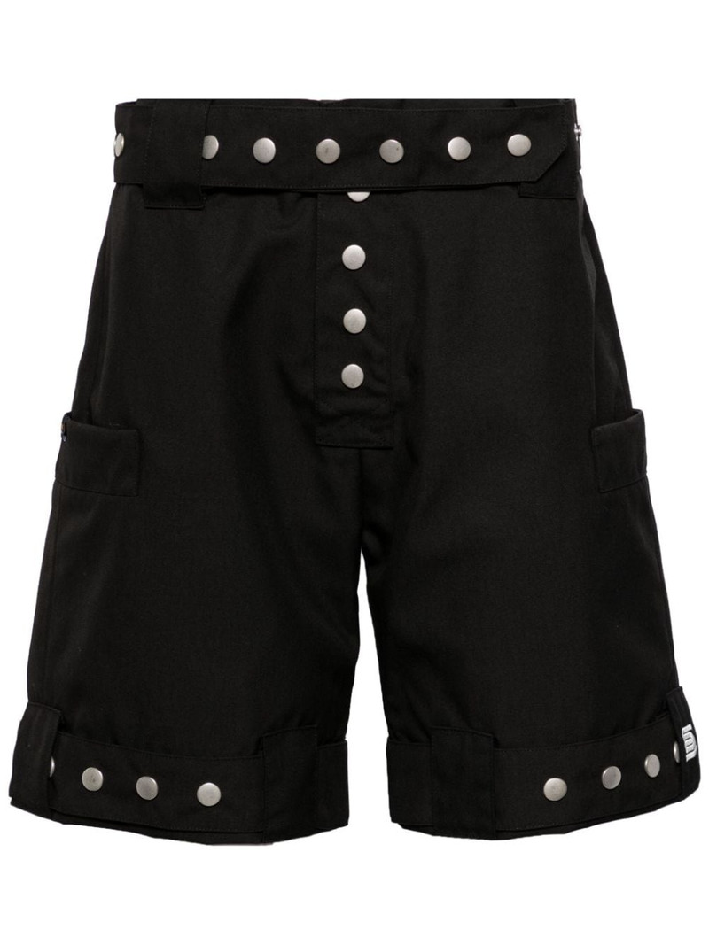 press-stud nylon-canvas shorts 1