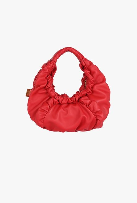 Red leather Parachute bag - 3