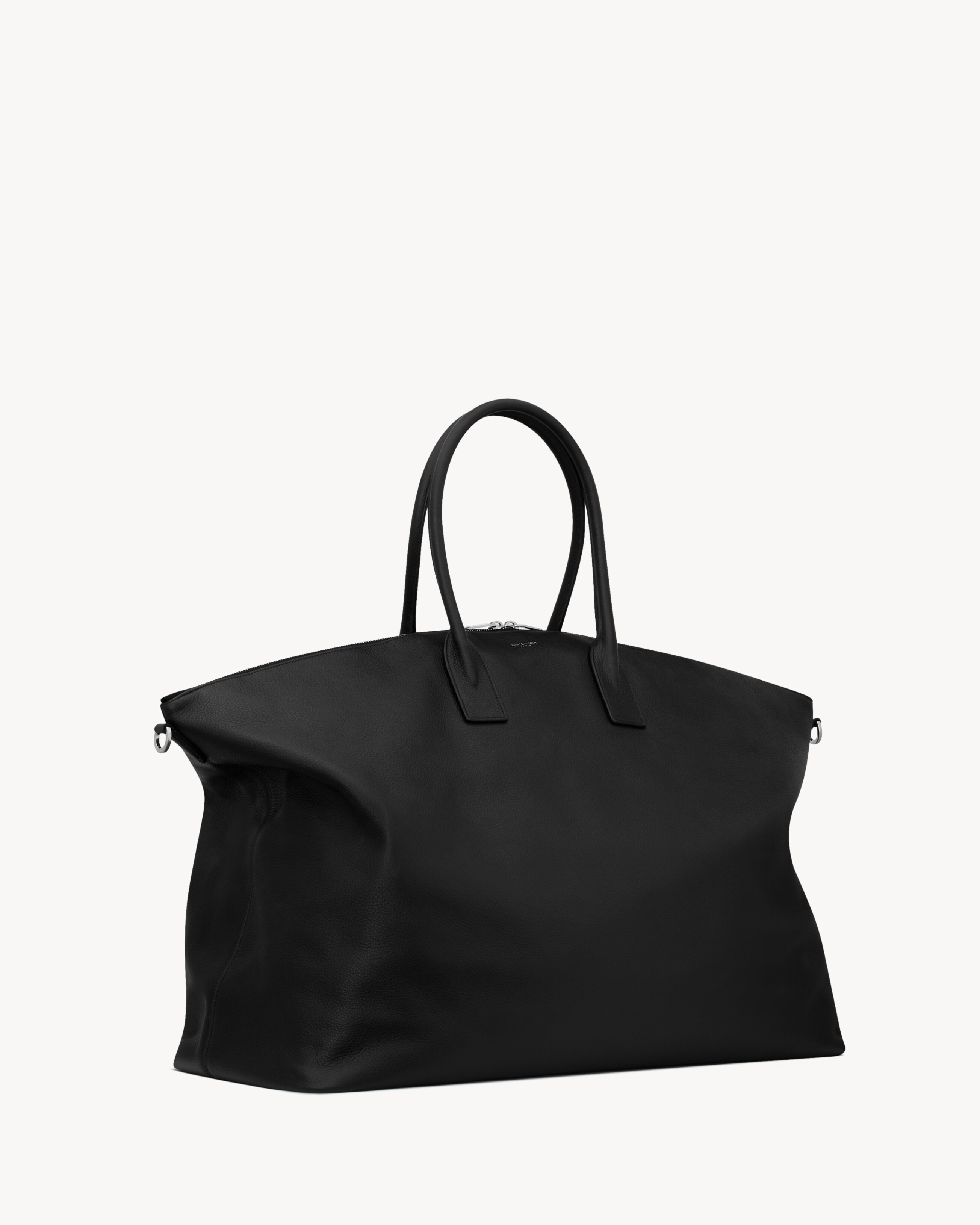 GIANT BOWLING TOTE IN GRAINED LEATHER - 5