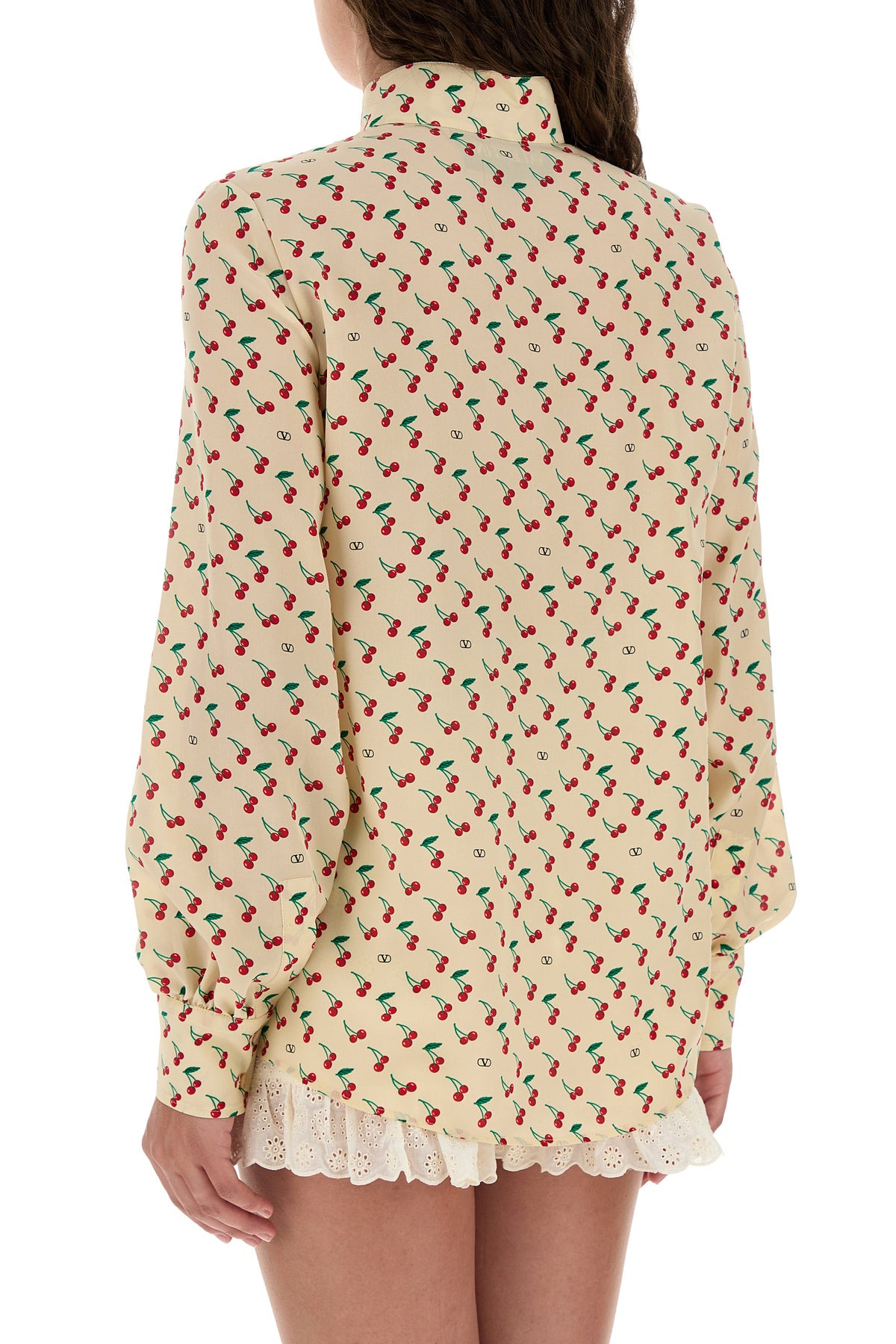 Printed crepe shirt - 4