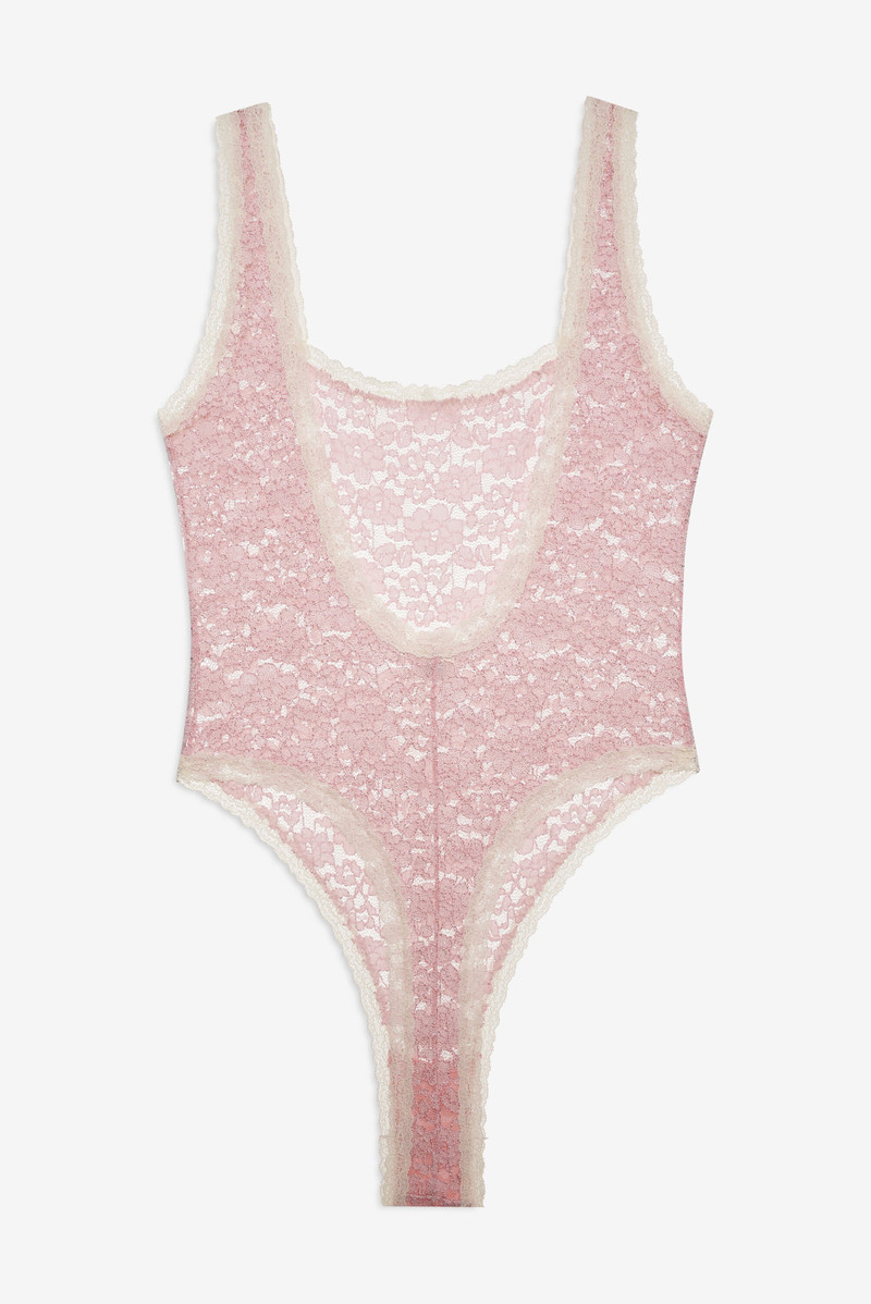 For Love & Lemons Pamela Stretch Lace Bodysuit outlook