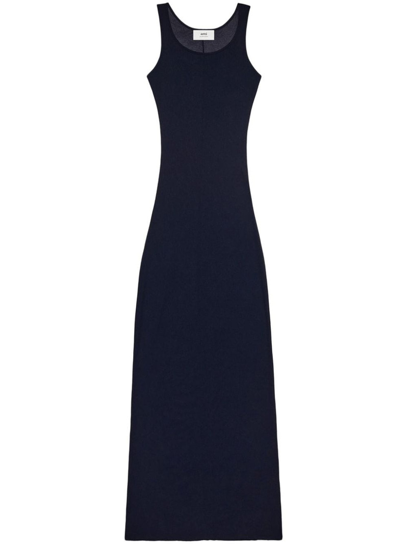ribbed jersey sleeveless maxi dress 1