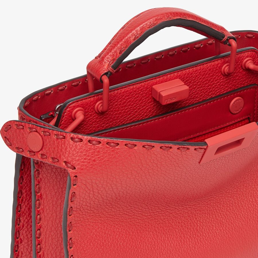 Red leather bag - 6
