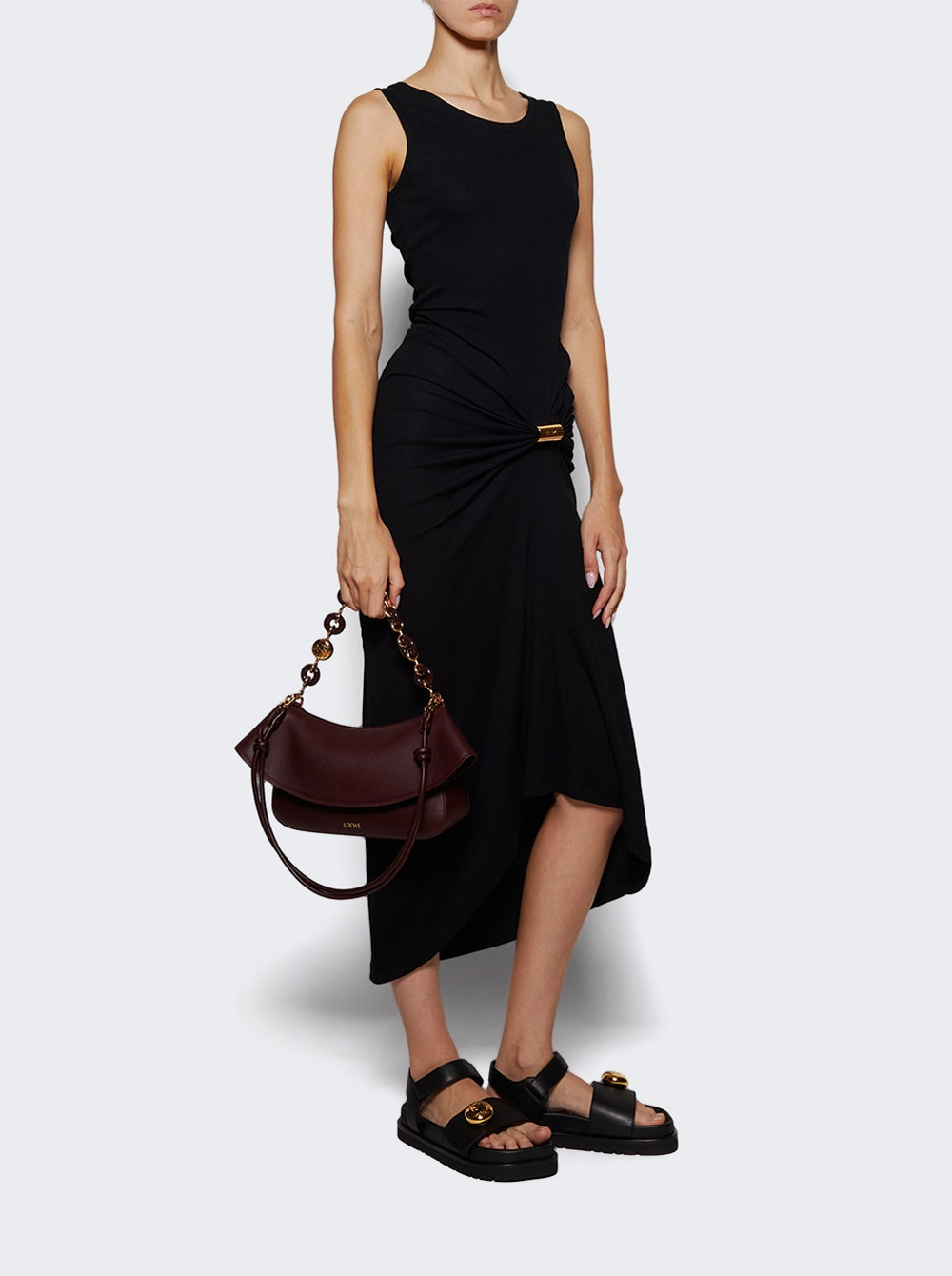 Cotton Tank Dress Black - 5