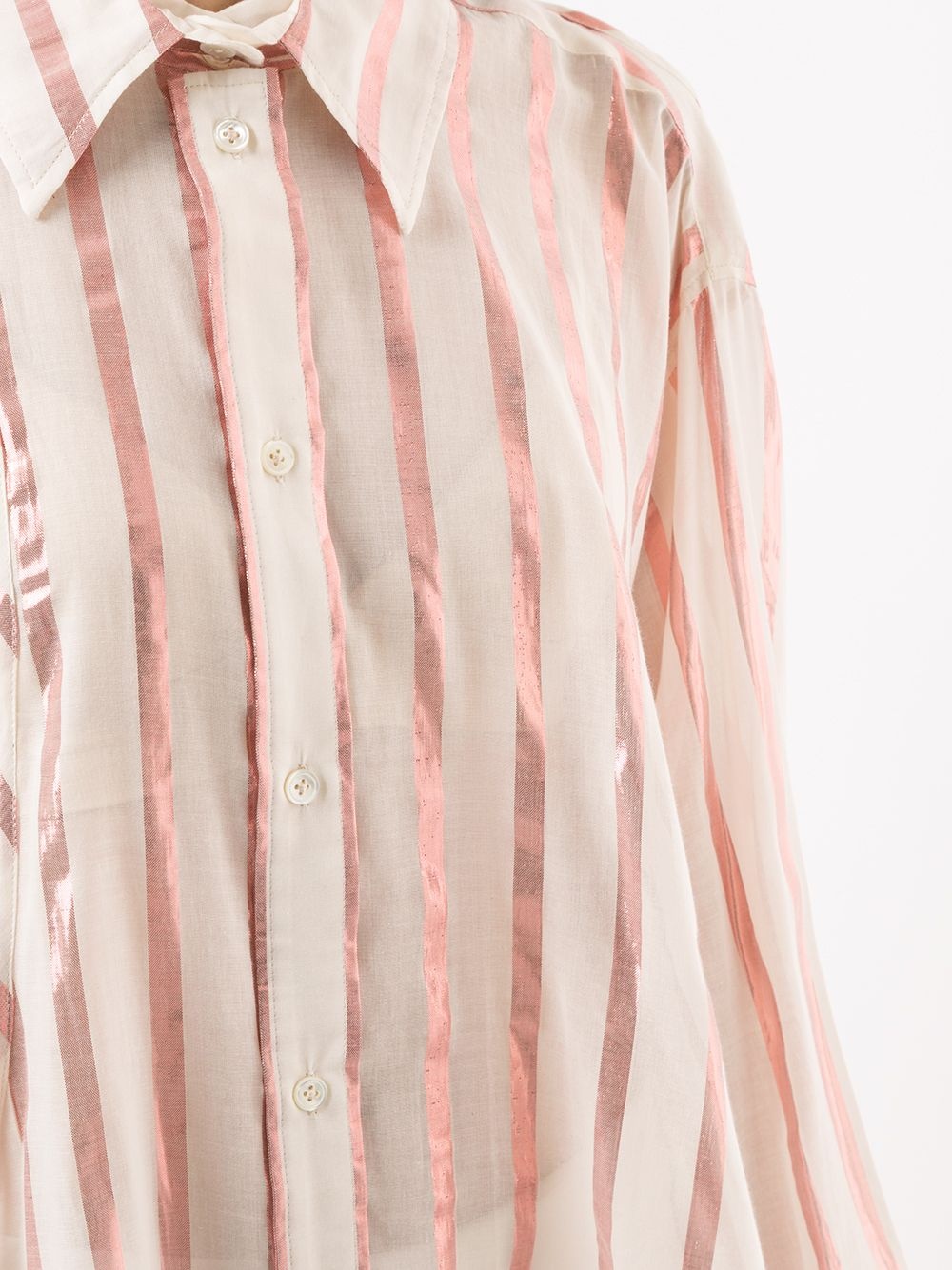 striped oversized shirt  - 5