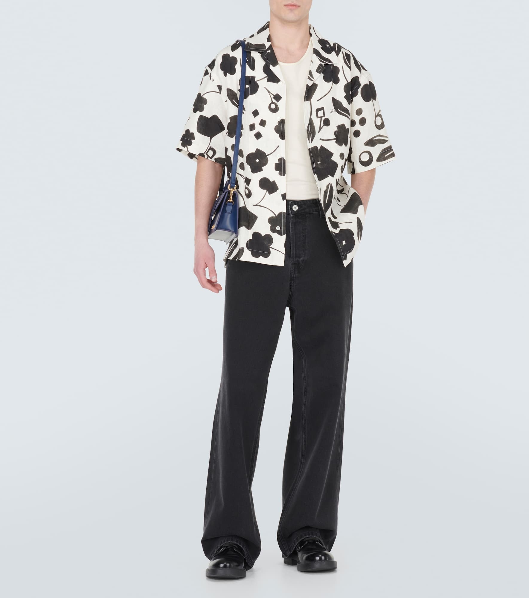 Jean printed linen shirt - 2