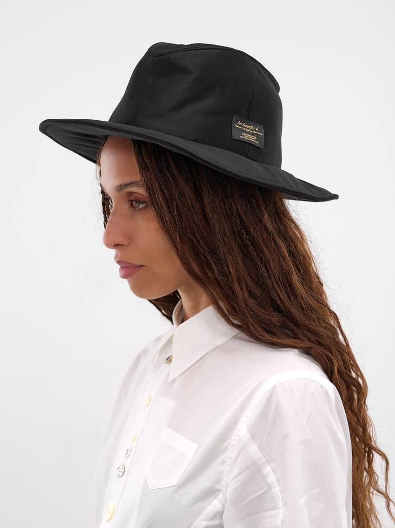 UNDERCOVER Black Wool Wide Brim Hat outlook