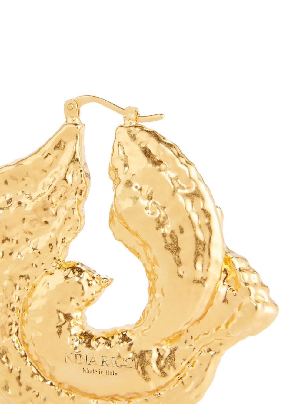 twisted brass earrings - 2