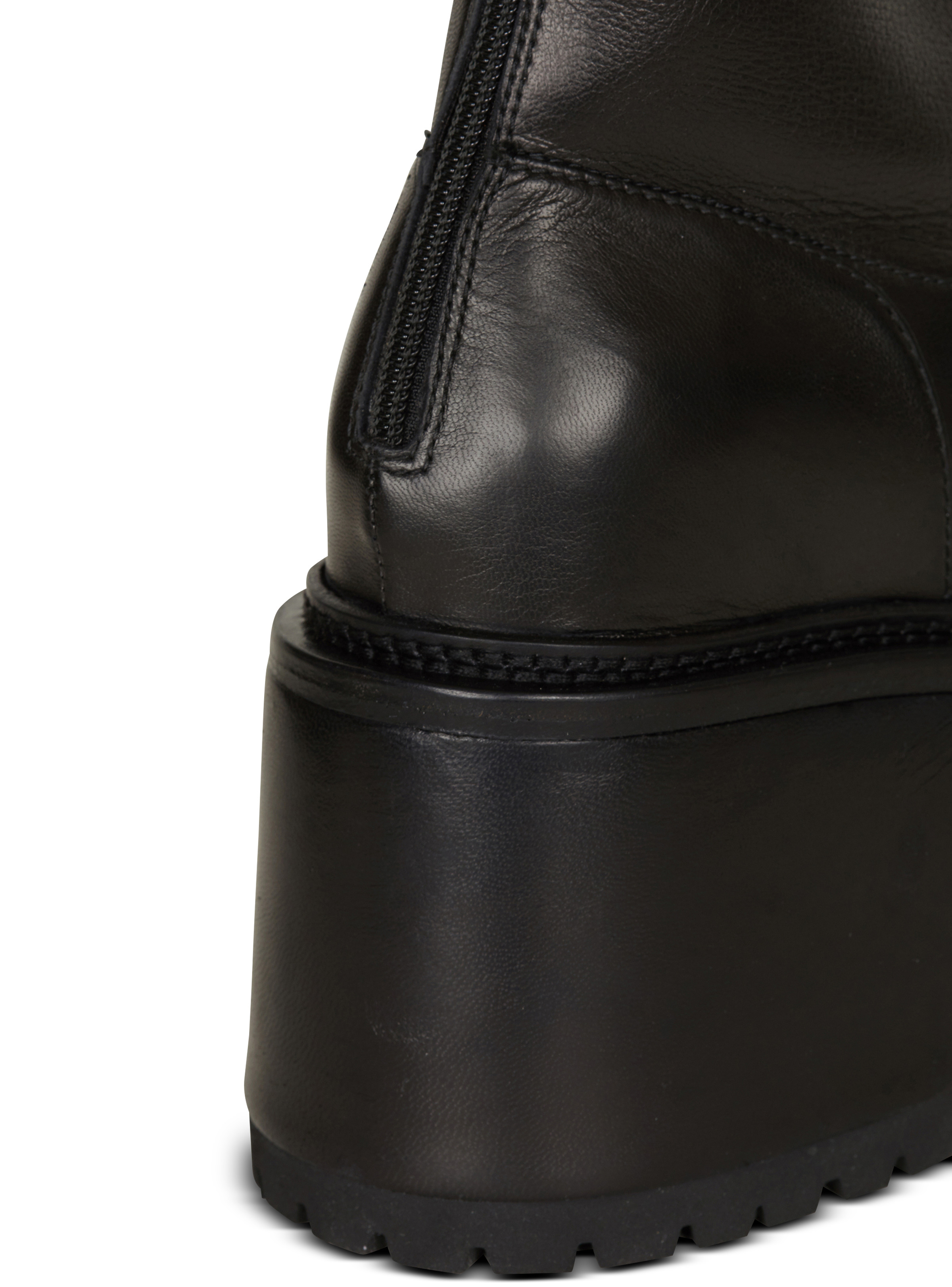 Leather platform boots - 5