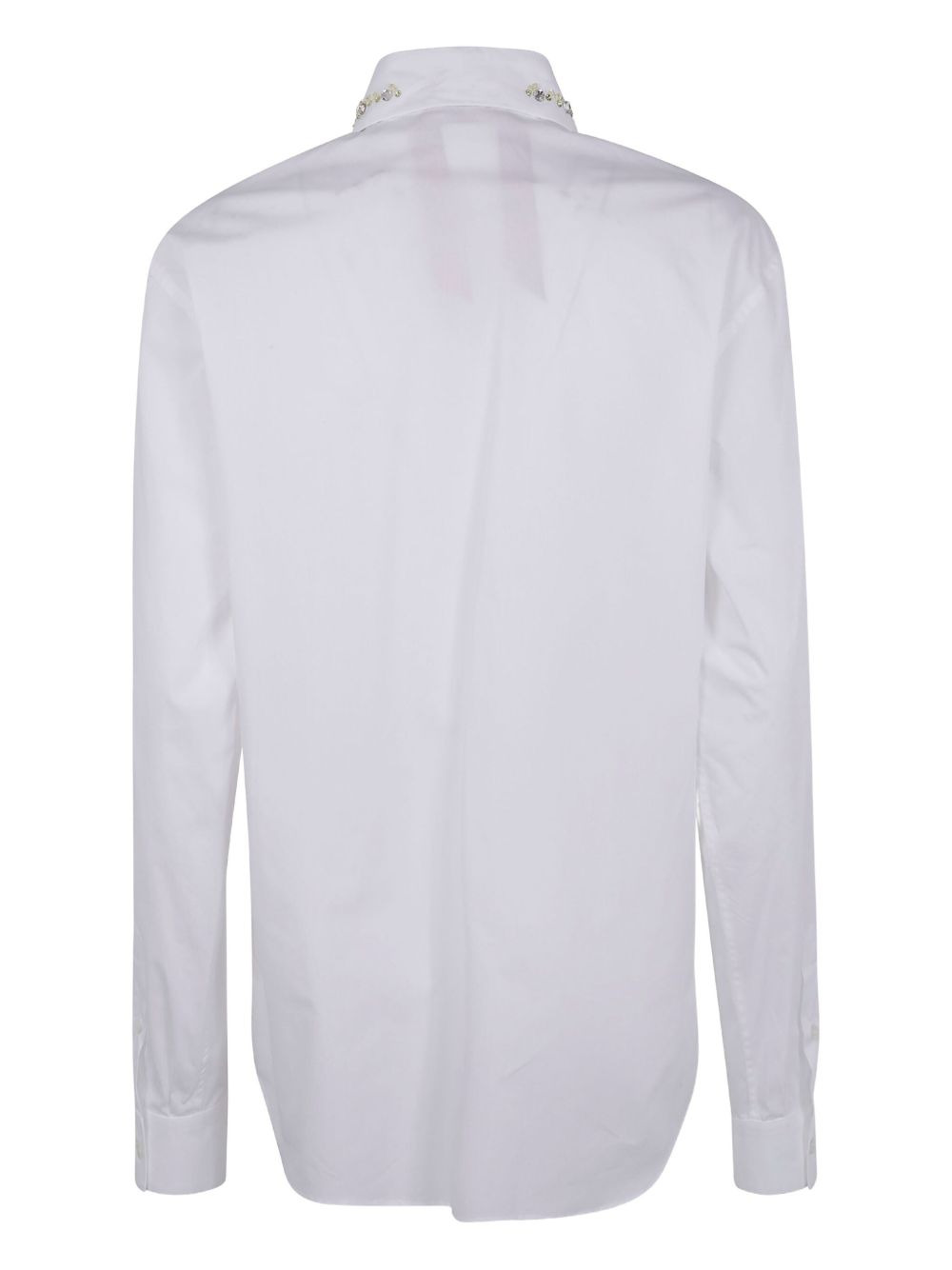 embellished-collar shirt - 2