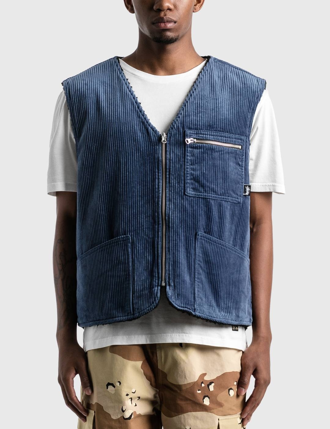 Wide Wale Reversible Vest - 1