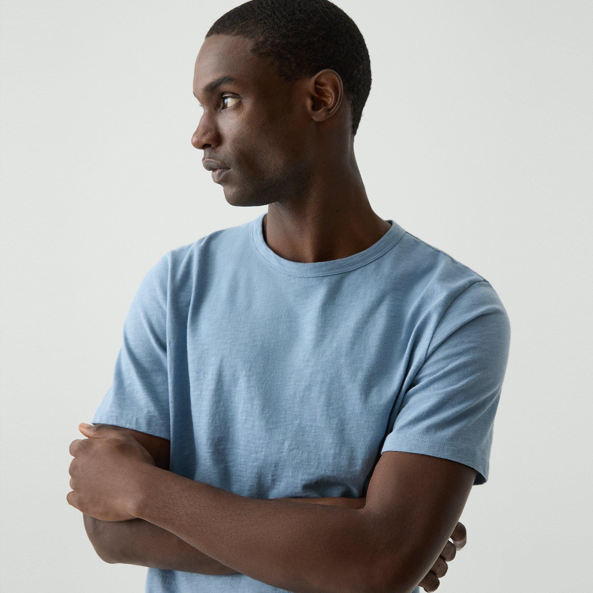 Essential Tee in Cosmos Slub Cotton - 5