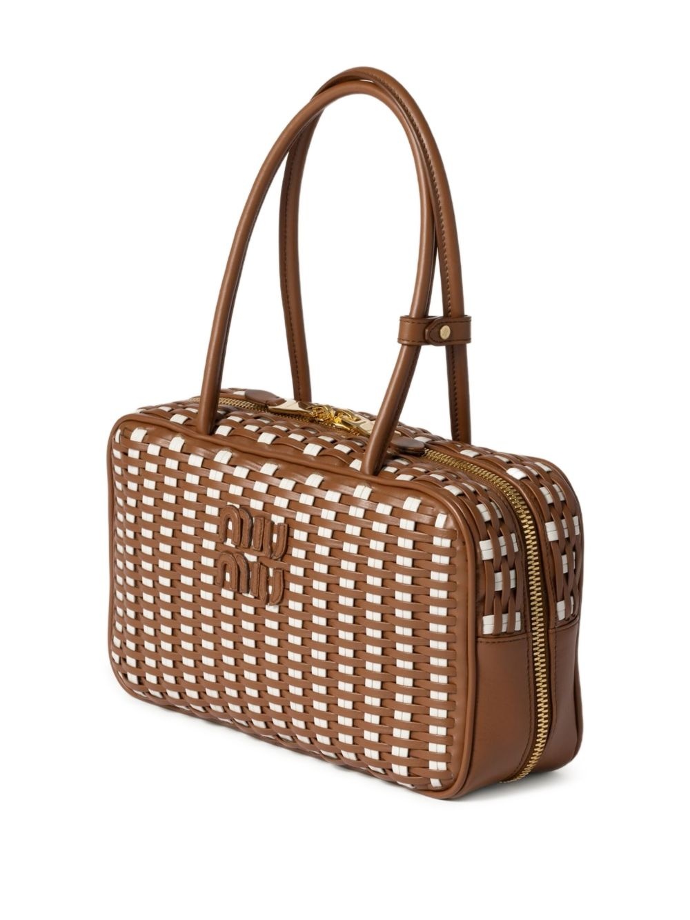 Bea woven-effect tote bag - 3