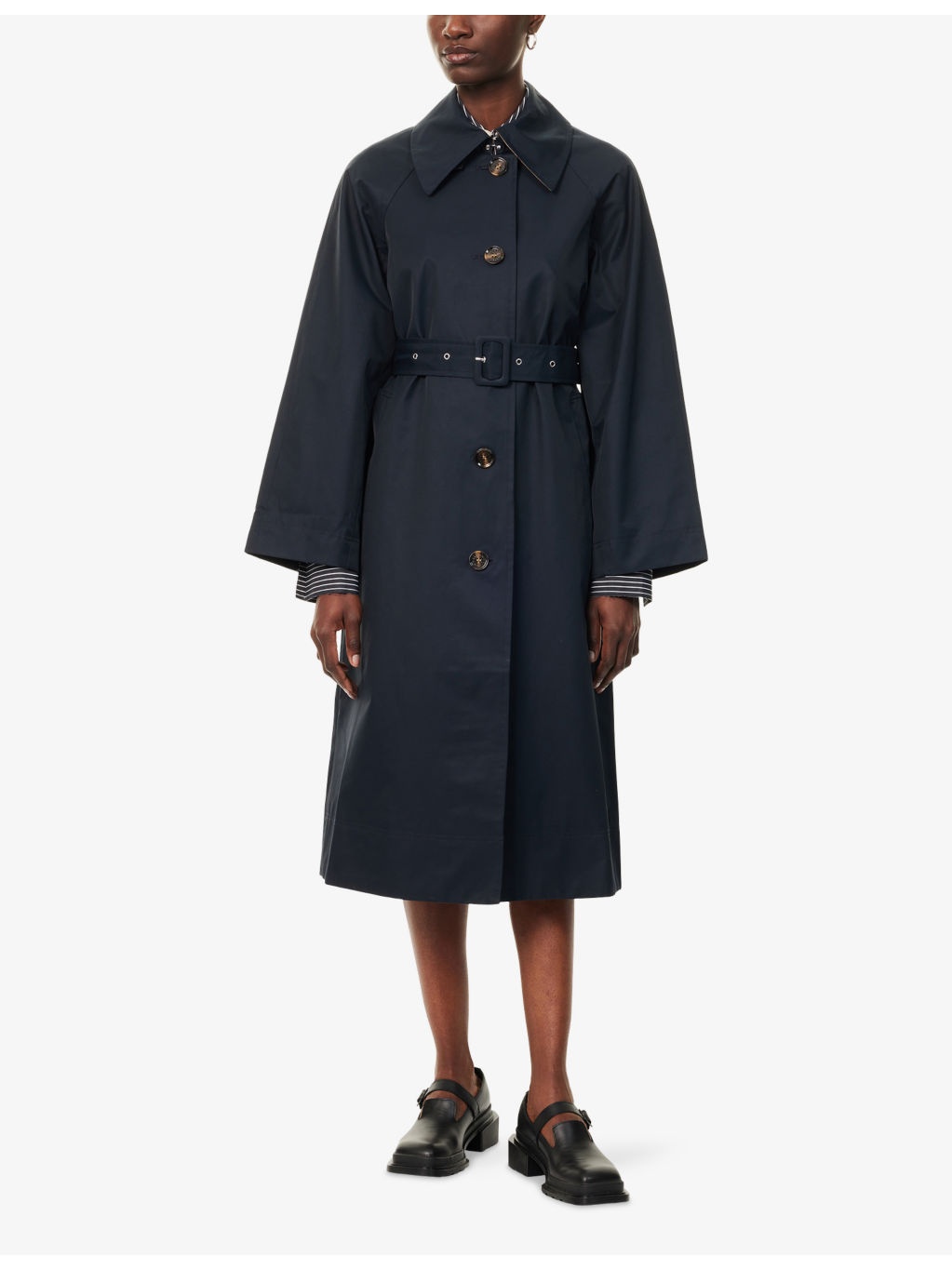 Robyn Belted Cotton-Blend Trench Coat - 3