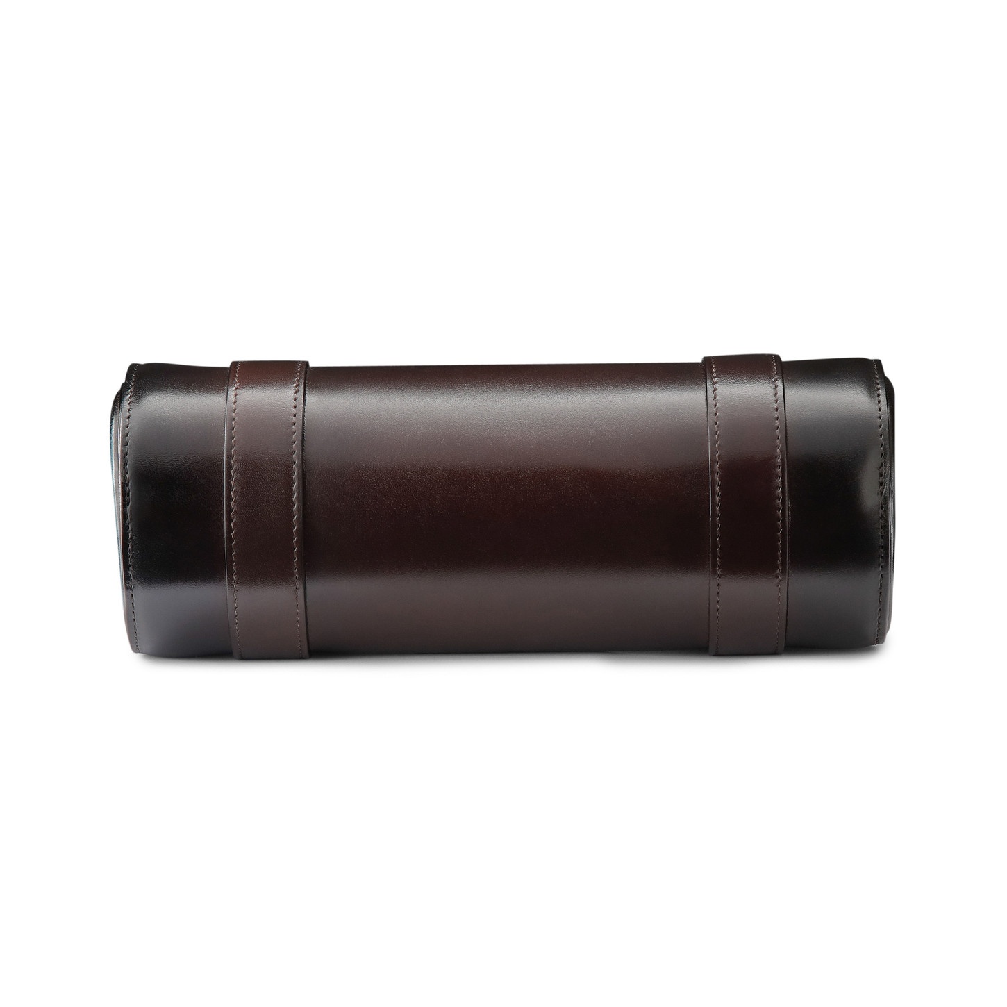 Brown leather big watch case - 4