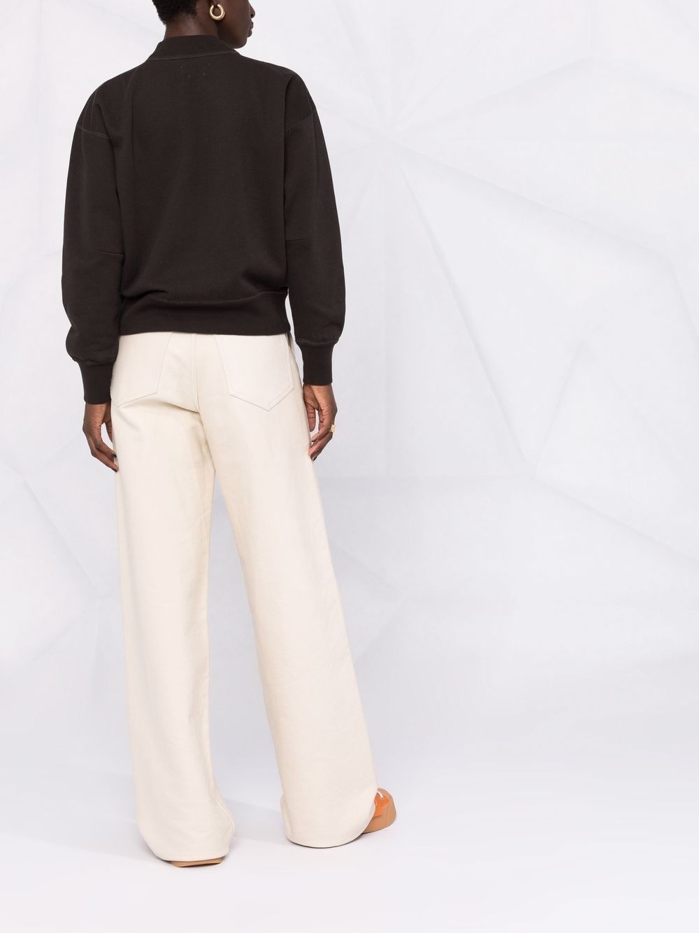 Moby flocked-logo sweatshirt - 6