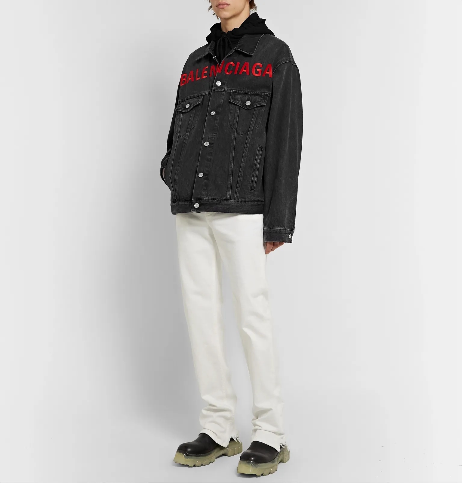 Logo-Embroidered Denim Jacket - 2