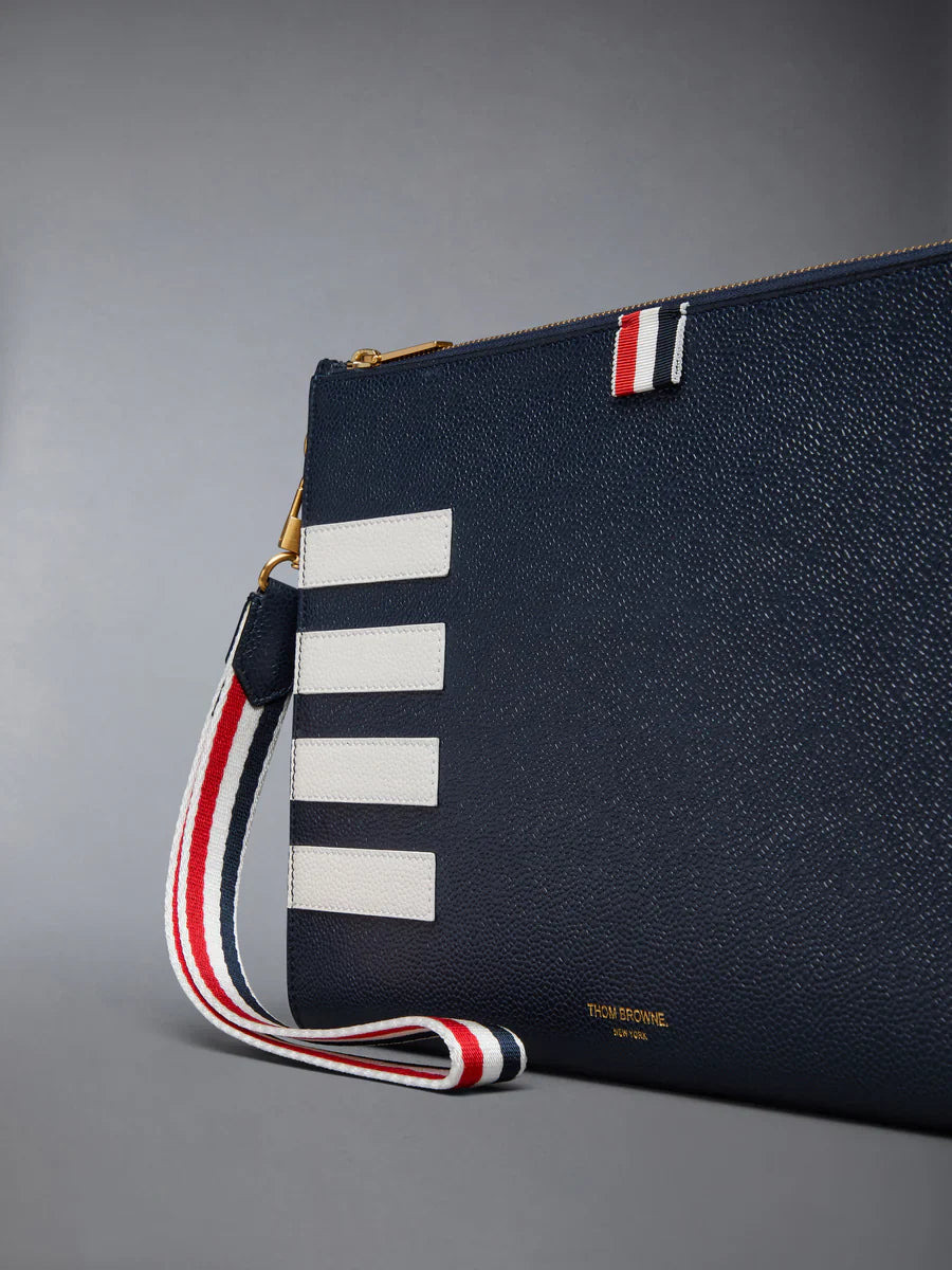 Pebble Grain 4-Bar Gusset Folio Men - 3