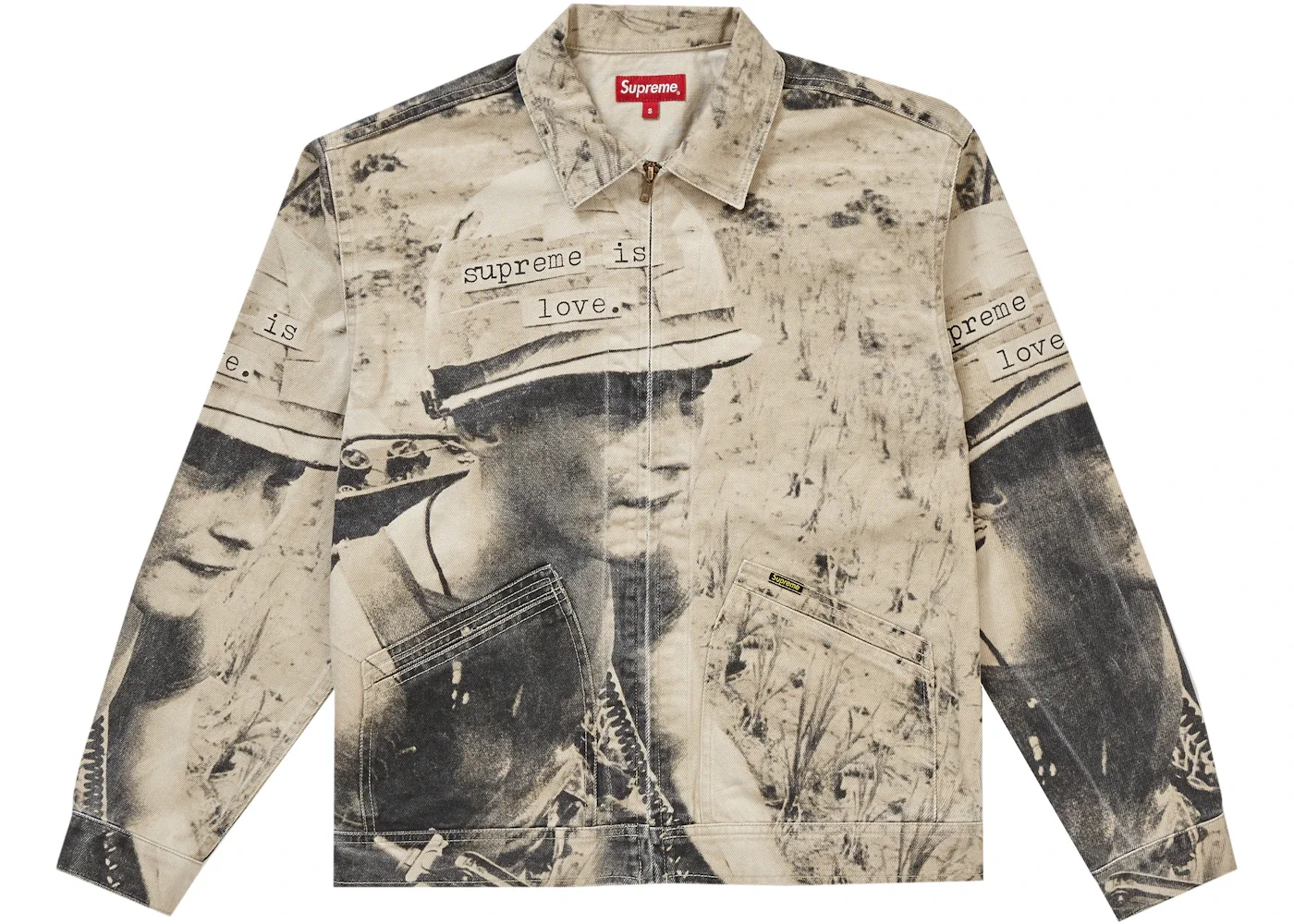 Supreme Is Love Denim Work Jacket Stone - 1
