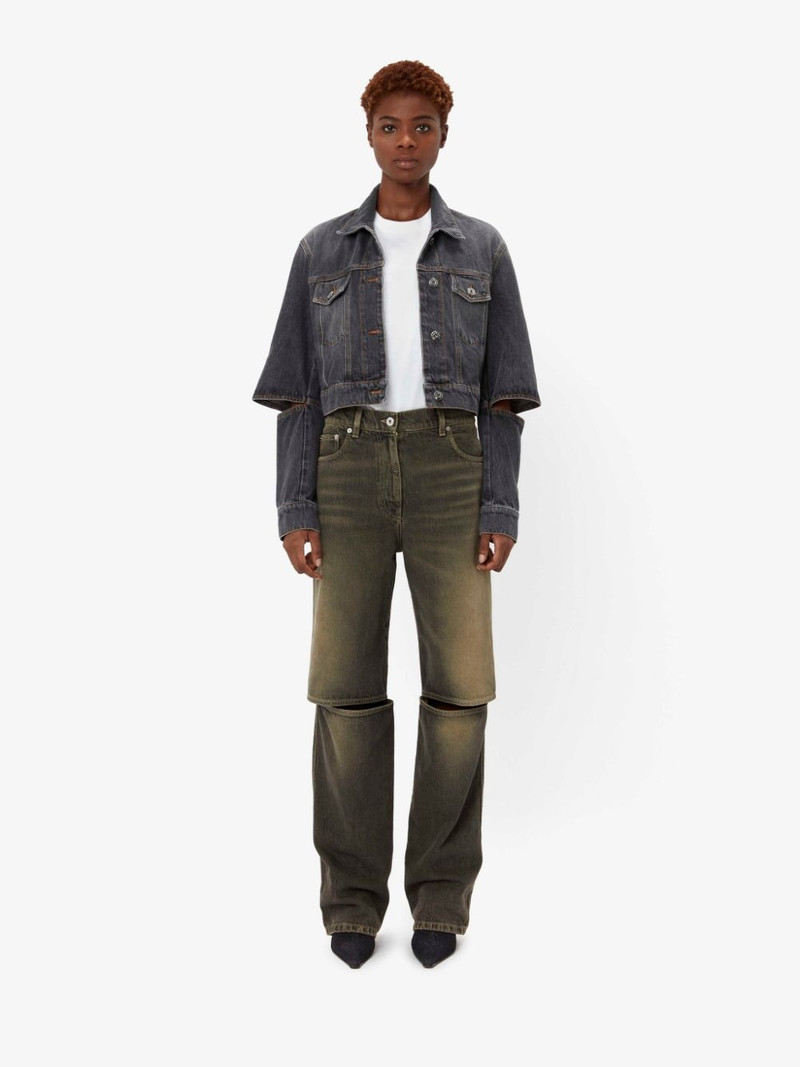 JW Anderson CUT OUT SLEEVE DENIM JACKET outlook