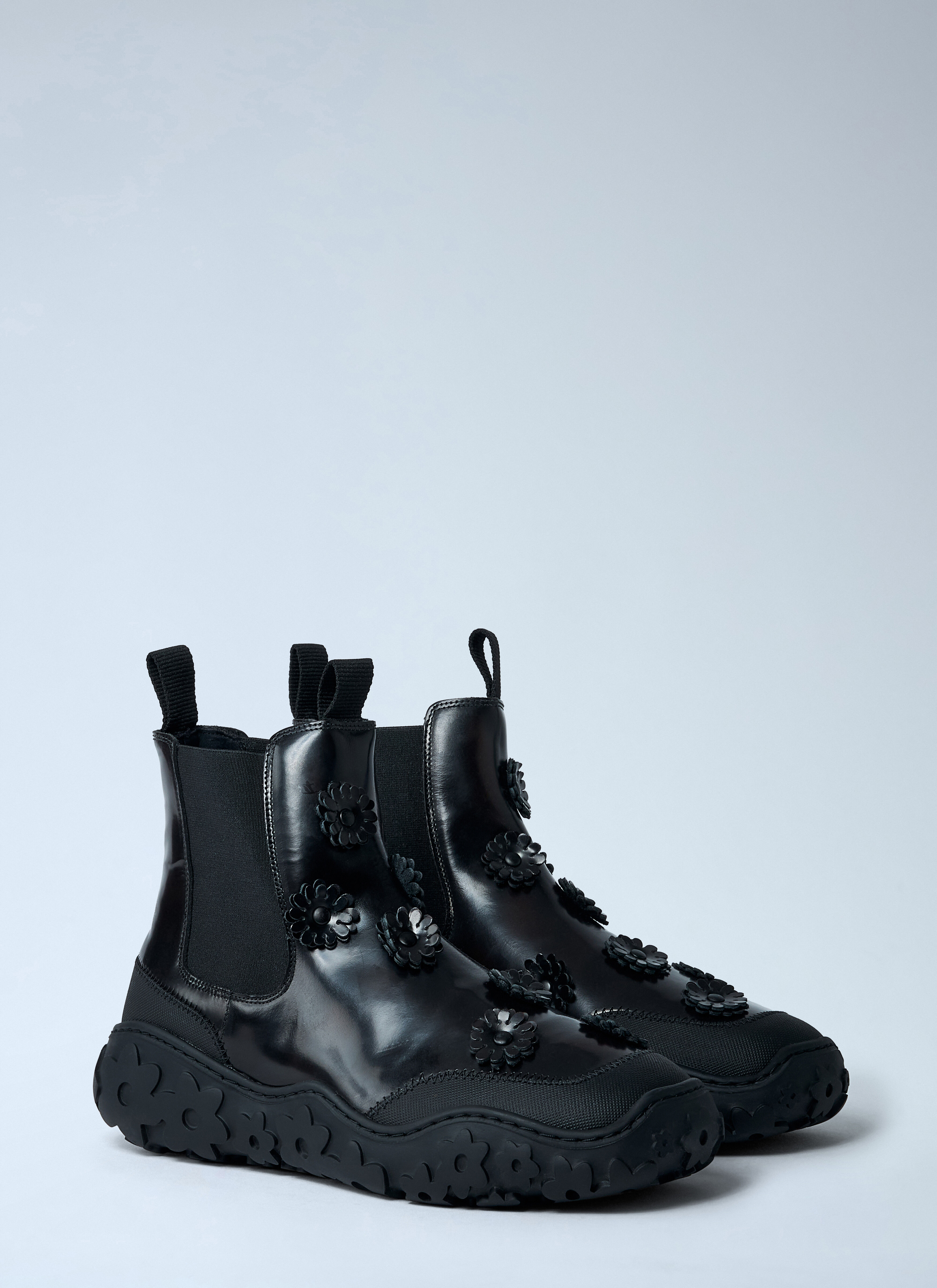 Flower Embellished Boots - 2