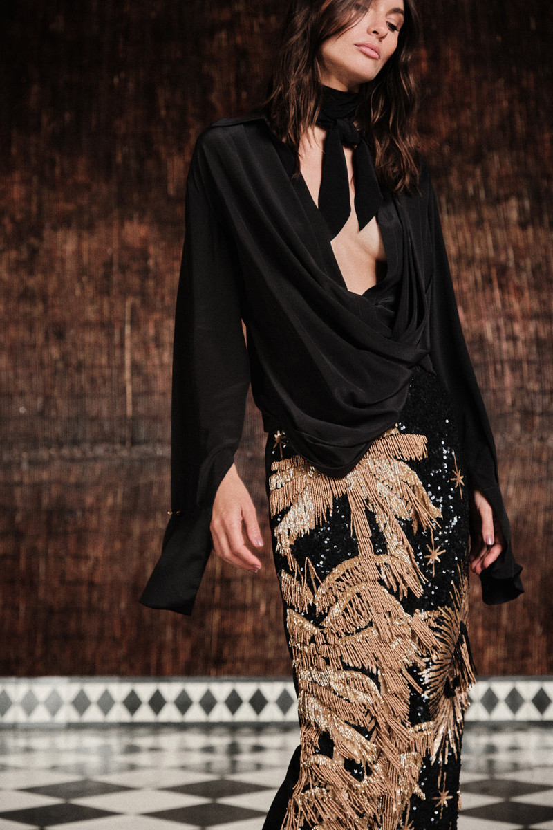 Johanna Ortiz Iconic Drape Top outlook