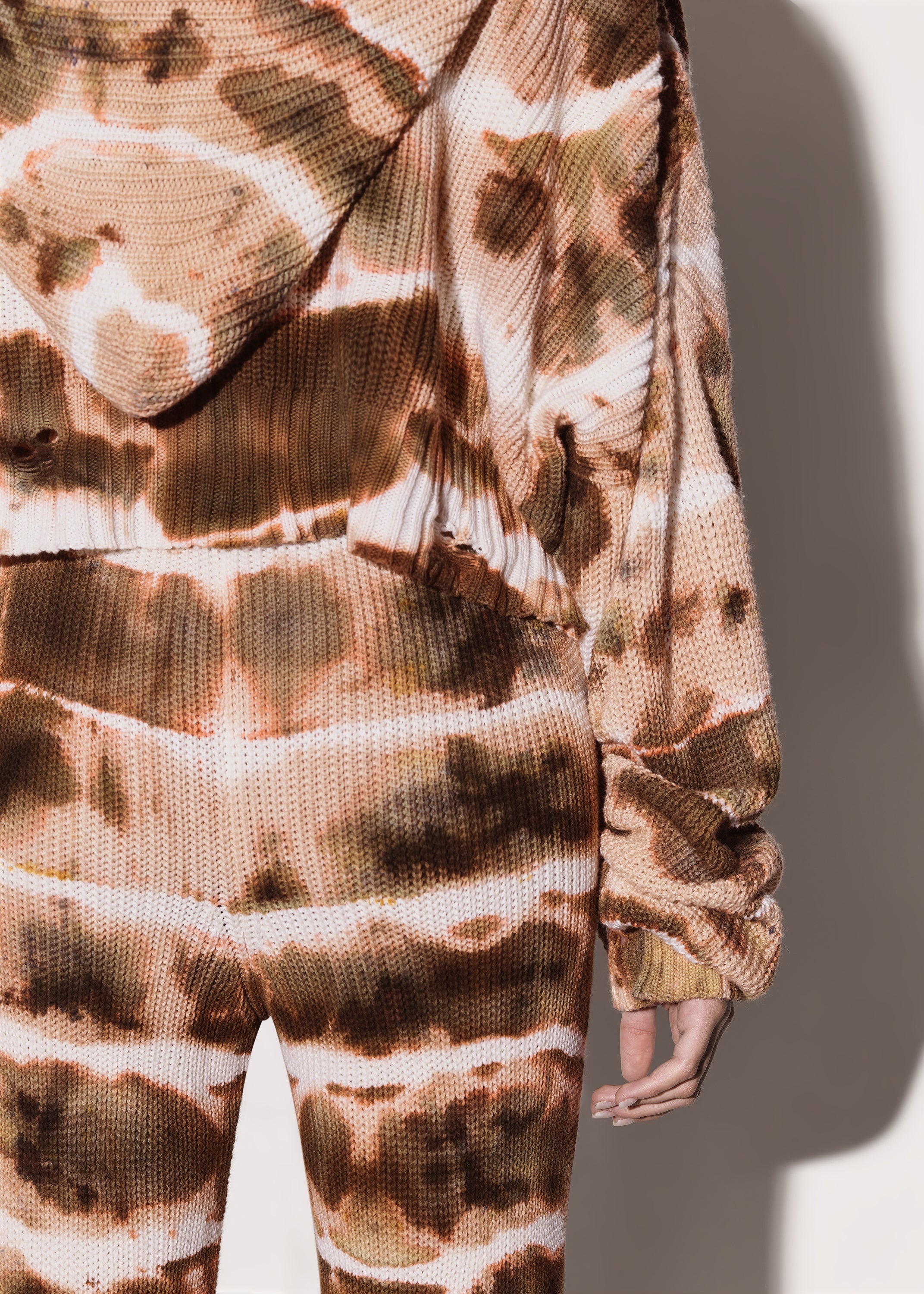 OVERSIZED TIE DYE RIB HOODIE - 9
