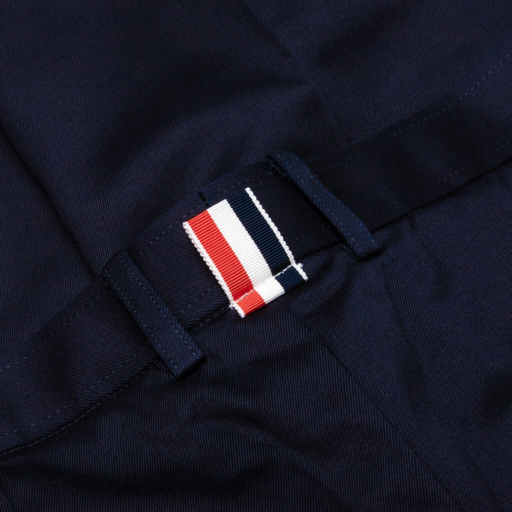 BELT LOOP STRAIGHT LEG W/ SILK 4 BAR TROUSER - NAVY - 5