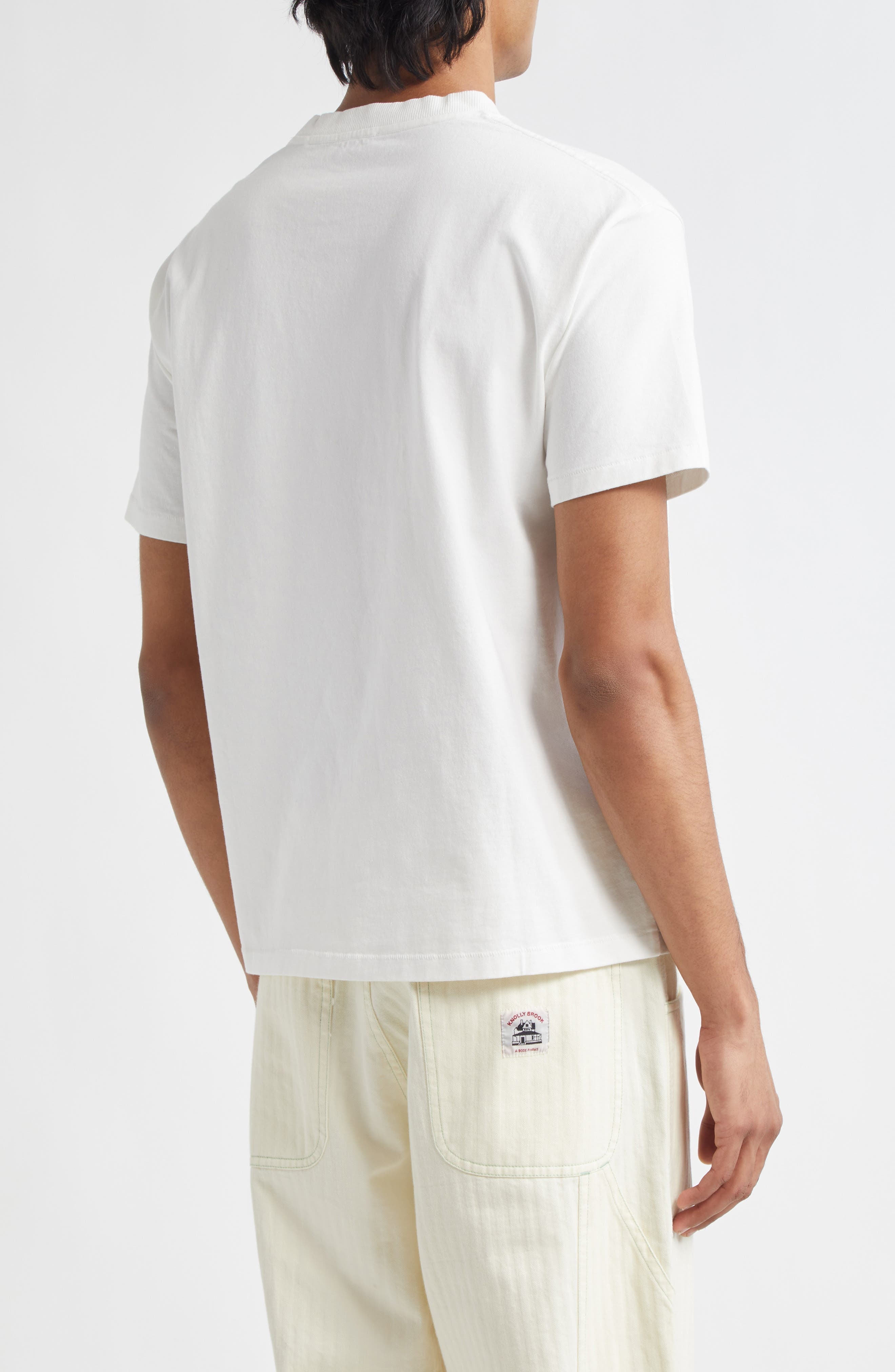 Bode Rebus Embroidered T-Shirt in Cream at Nordstrom - 2