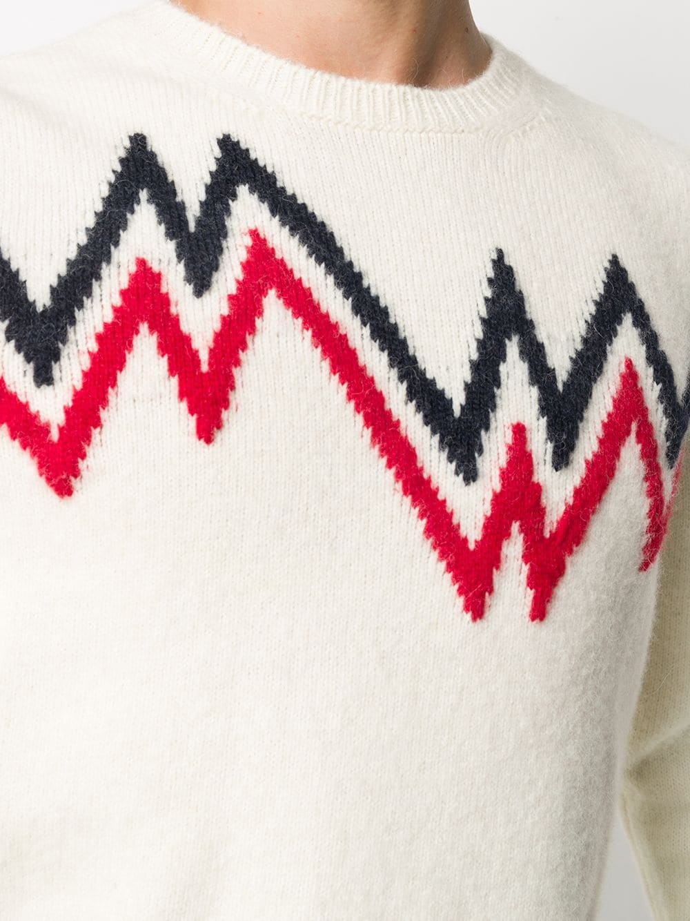 zig-zag intarsia jumper - 5