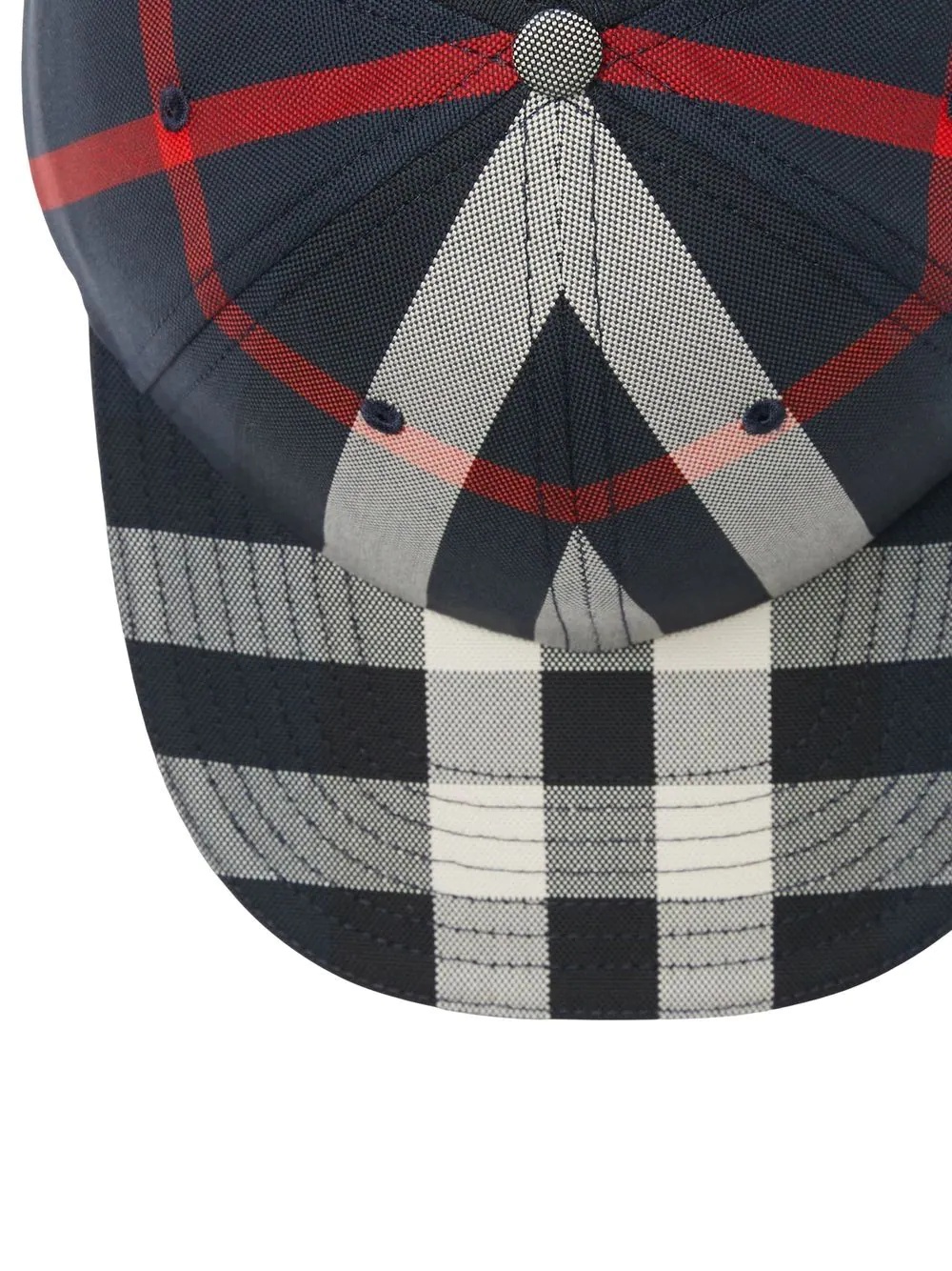 Vintage check-patterned baseball cap - 3